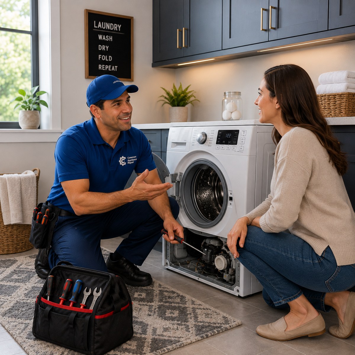 Appliance repaired in a Greater Boston home