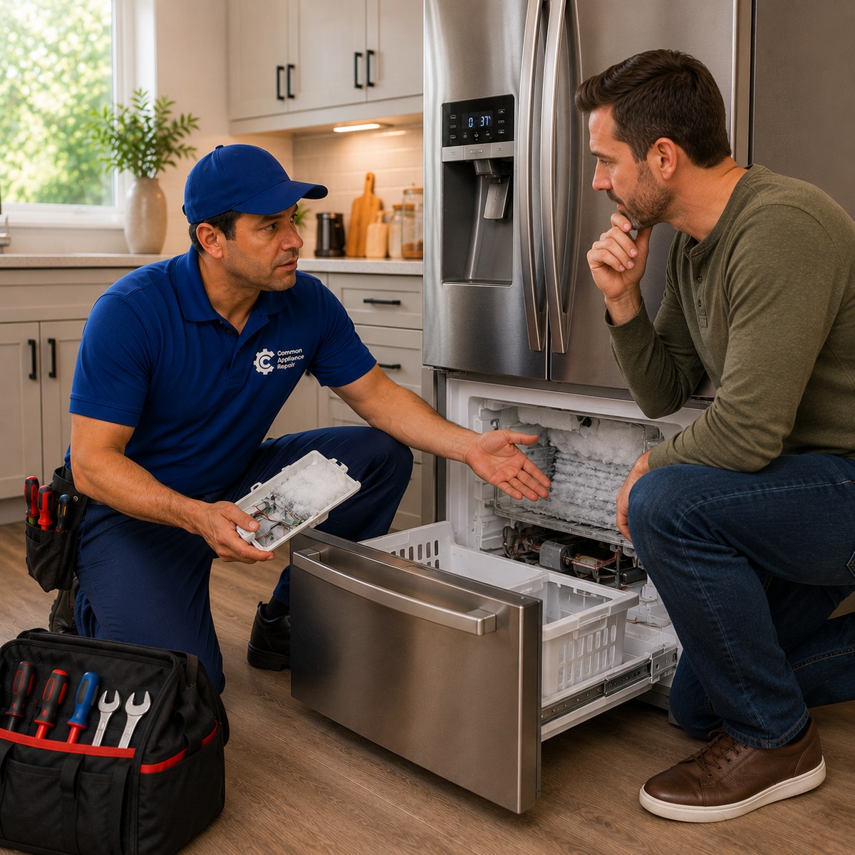 Appliance repaired in a Greater Boston home