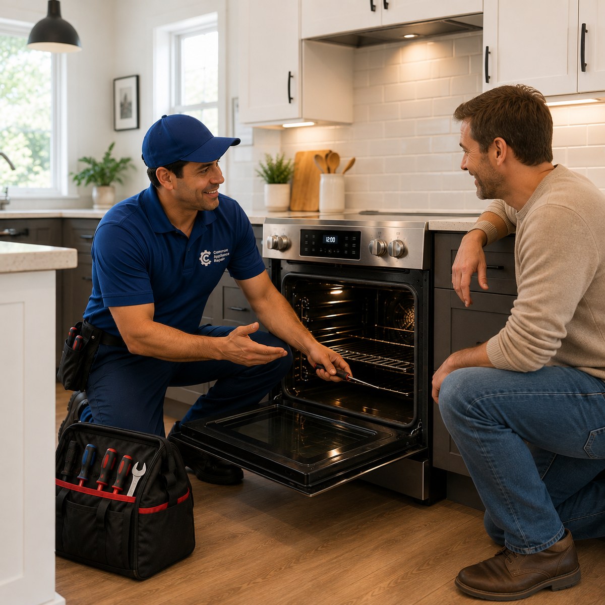 Appliance repaired in a Greater Boston home